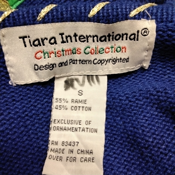 Christmas Collection Women's Zip Up Christmas Tree Sweater  Size S - Picture 7 of 7